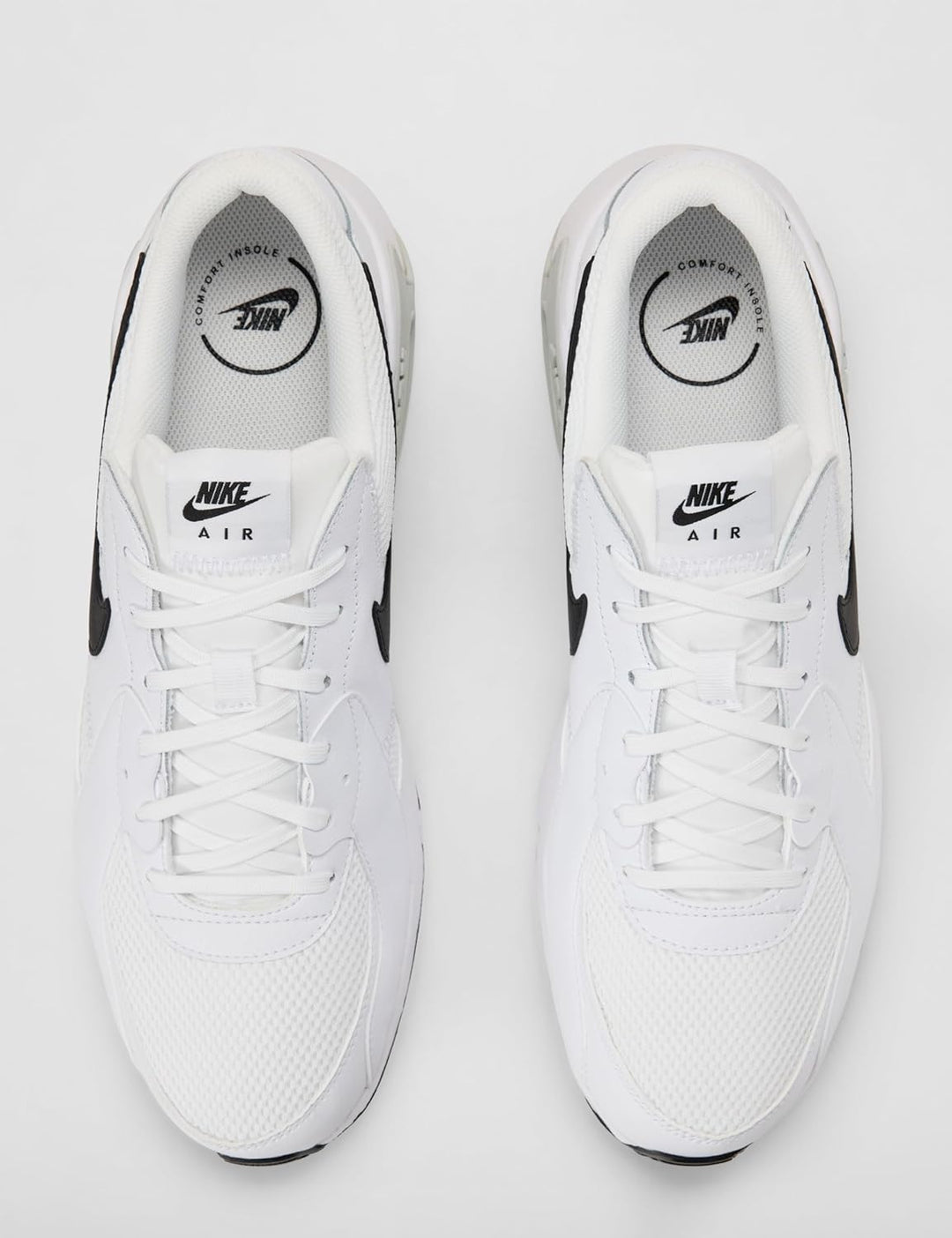 Nike Herren Air Max Excee Sneaker 38.5 EU White Black Pure Platinum, 38.5 EU White Black Pure Platin