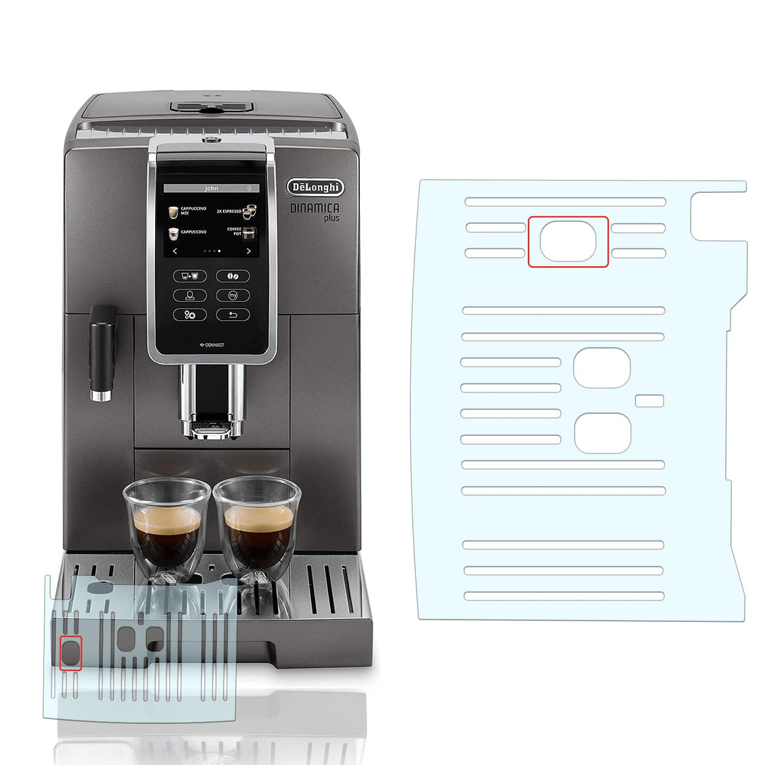 Abtropfblech Kratzschutz geeignet für DeLonghi Dinamica Plus 356.57-356.77 Abtropfblech Dinamica Plu