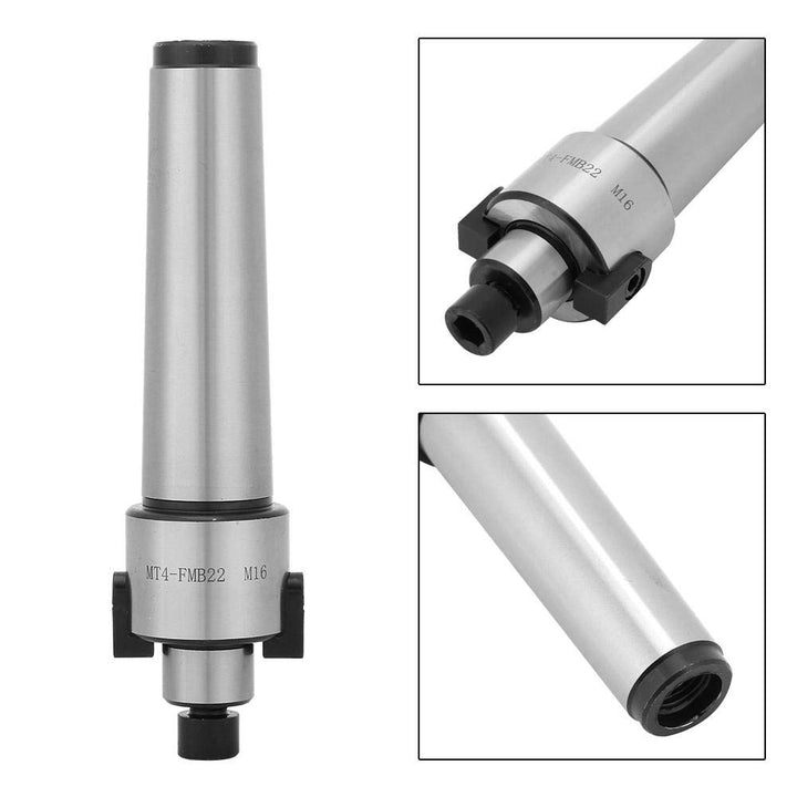 Fräsdornhalter, M16 Gewindekegelfräshalter Fräsdornkegelhalter für Fräser Stahl(MT4-FMB22)