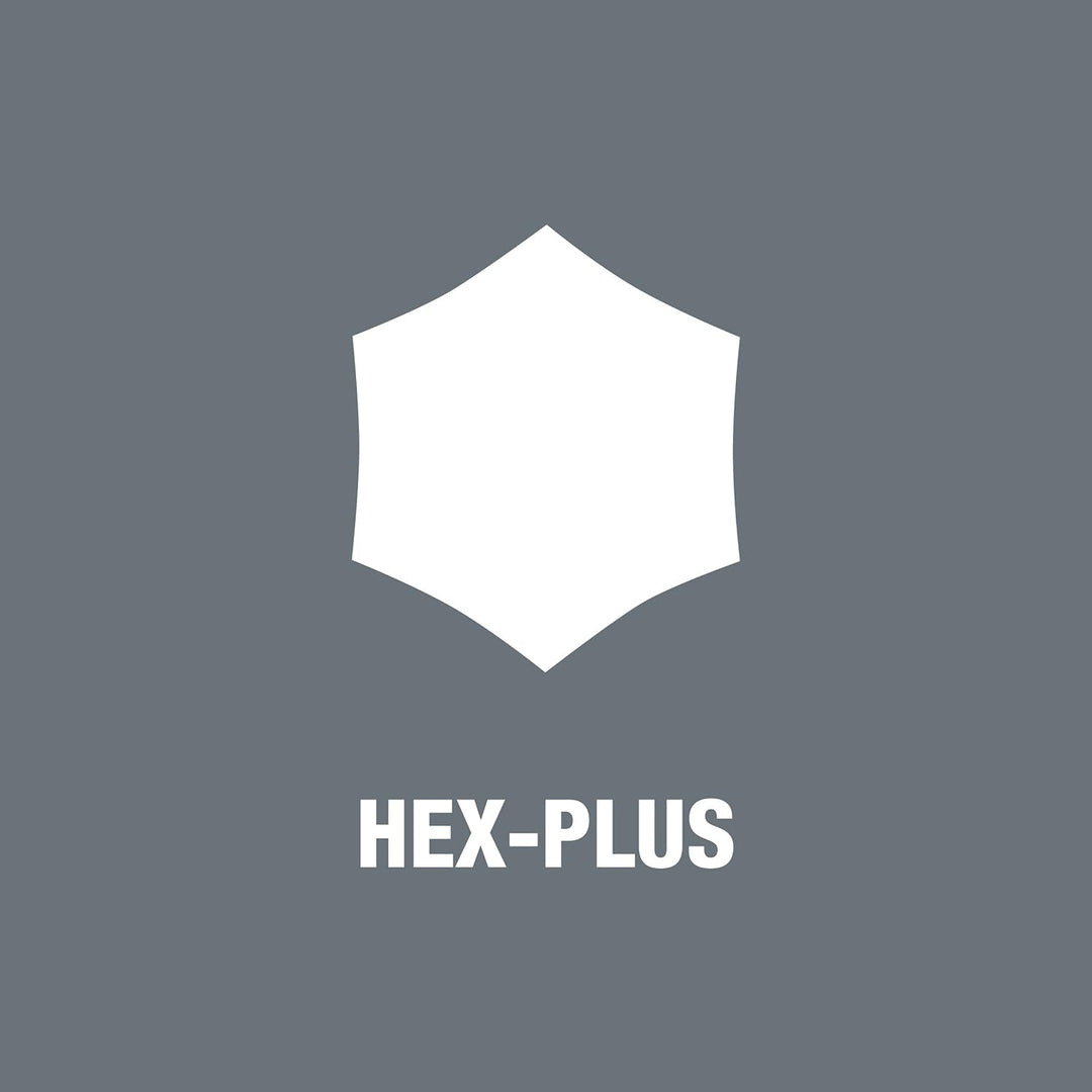 Wera 05004201001 8740 C HF 1 Bit-Sortiment, Zyklop Bitnuss-Satz Innensechskant, mit Haltefunktion, 6