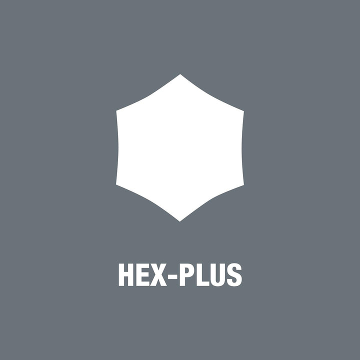 Wera 05004201001 8740 C HF 1 Bit-Sortiment, Zyklop Bitnuss-Satz Innensechskant, mit Haltefunktion, 6
