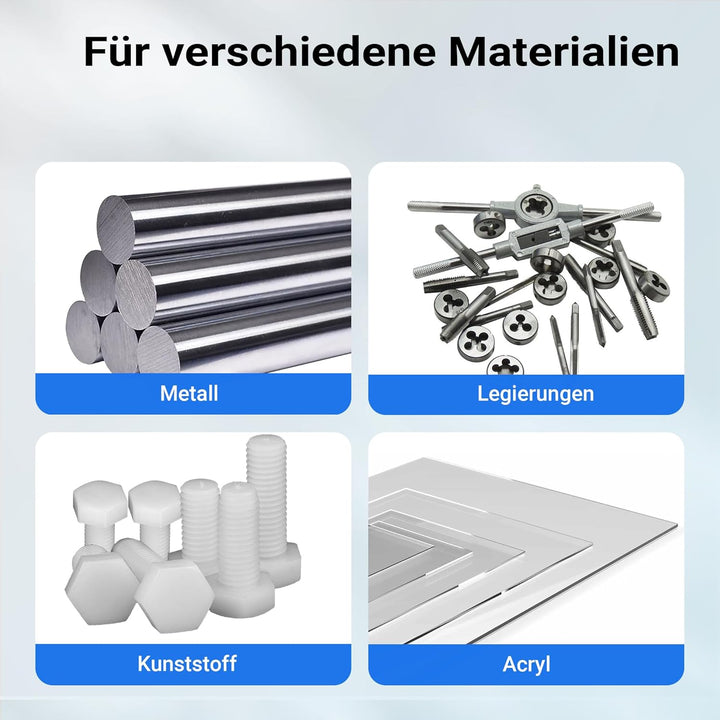 Wiltec Poliermaschine 750W mit 2 Polierscheiben Ø 200mm, 2950 U/min, Doppelschleifer mit robustem Ge