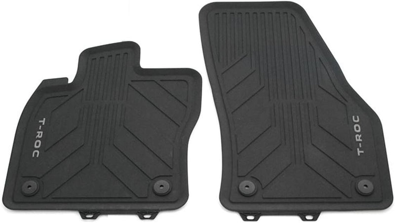 Volkswagen 2GA06150282V Gummi Fussmatten Premium Allwettermatten 2x Gummimatten vorn, schwarz, mit T