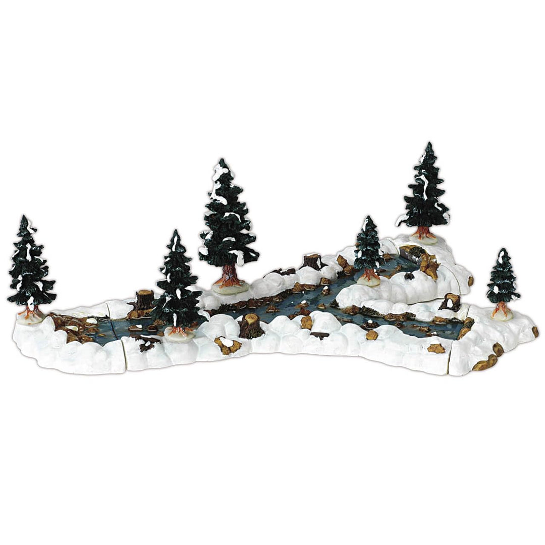 LEMAX - Mill Stream Fork 13367 Landschaft Fluss Weihnachtsdorf Winterdorf