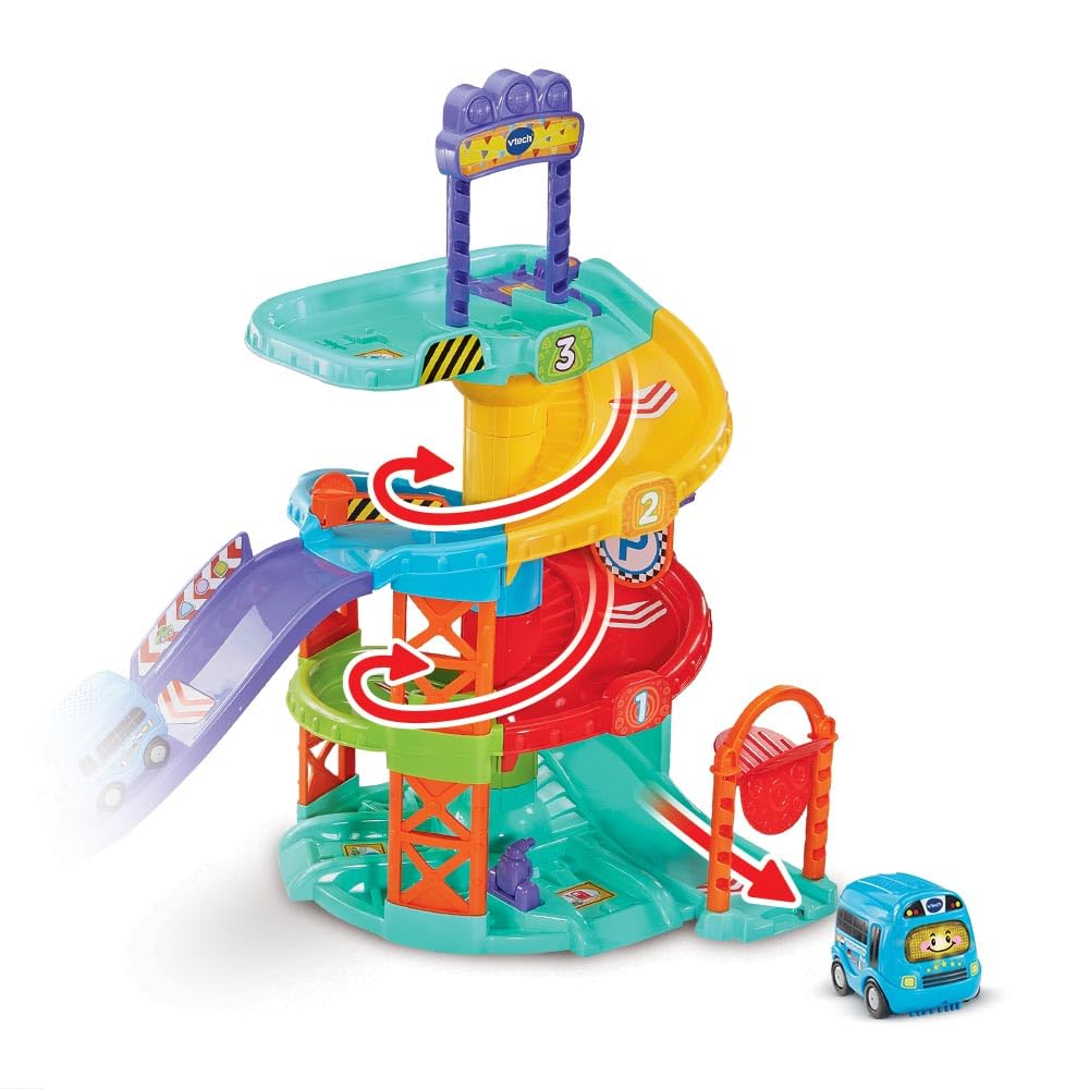 VTech TUT TUT Baby Flitzer - Parkhaus – Interaktive Parkgarage Mit Beweglichen Elementen, Melodien,