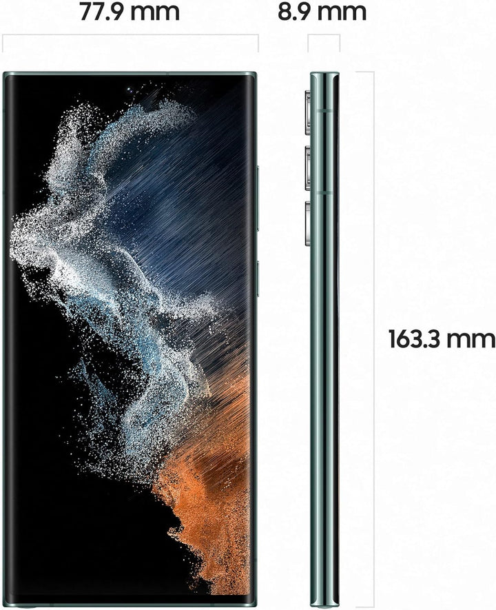 Samsung Galaxy S22 Ultra 5G 128GB | 8GB RAM Handy, grün Alle Träger Grün 128 GB, Alle Träger Grün 12