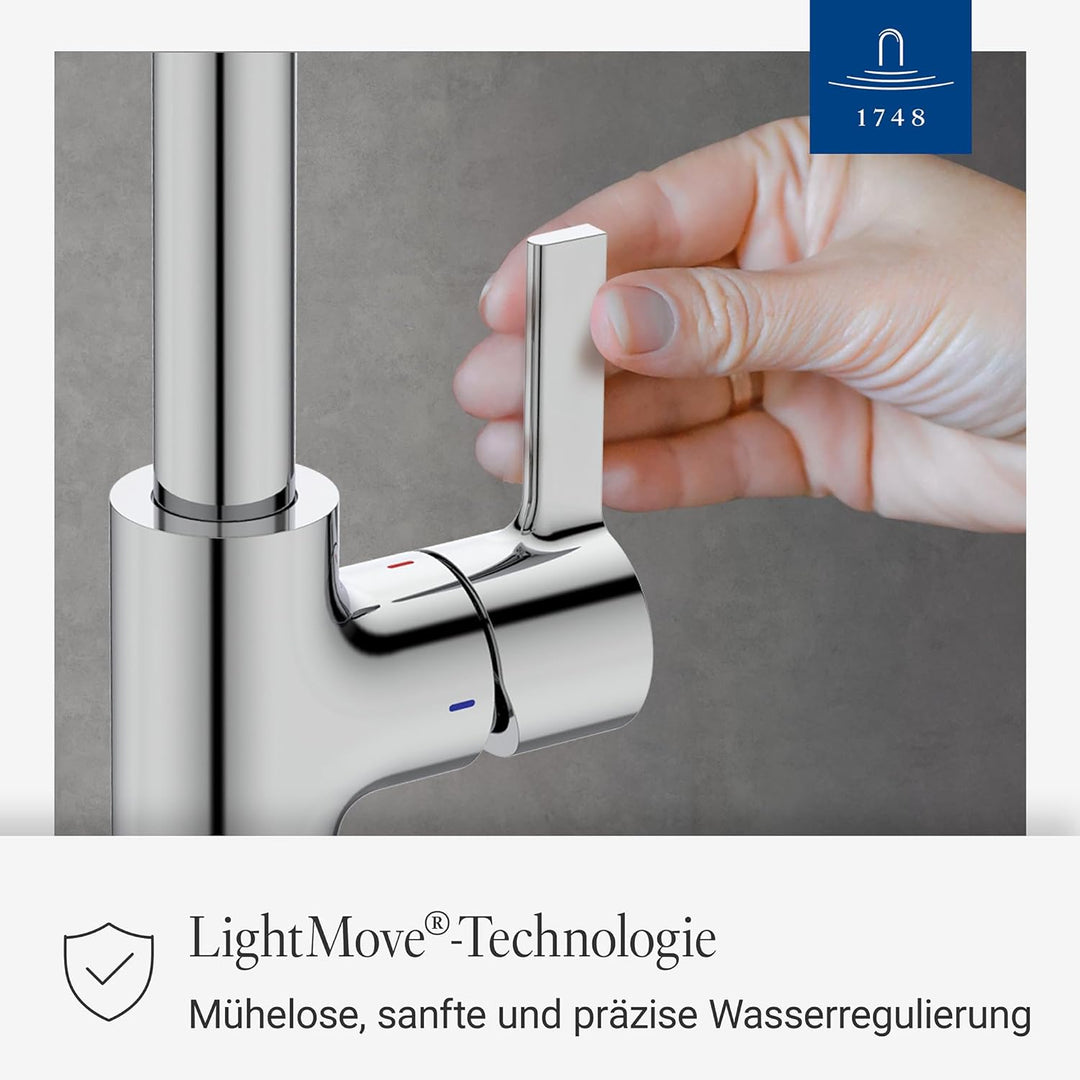 Villeroy &amp; Boch Variaro Küchenarmatur, Armatur Küche, 306 mm Auslaufhöhe, 360° schwenkbarer Auslauf,