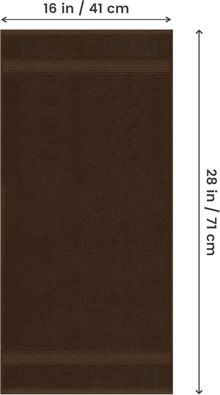 Utopia Towels Handtücher, Baumwolle, 600 g/m², 6 Stück Braun, Braun