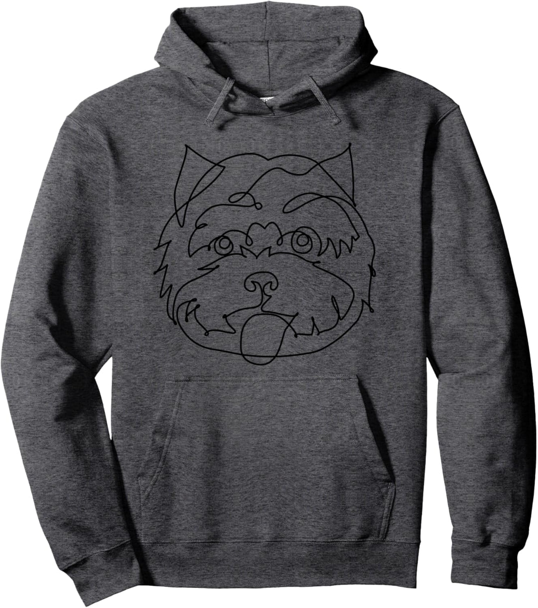One Line Westie Pullover Hoodie