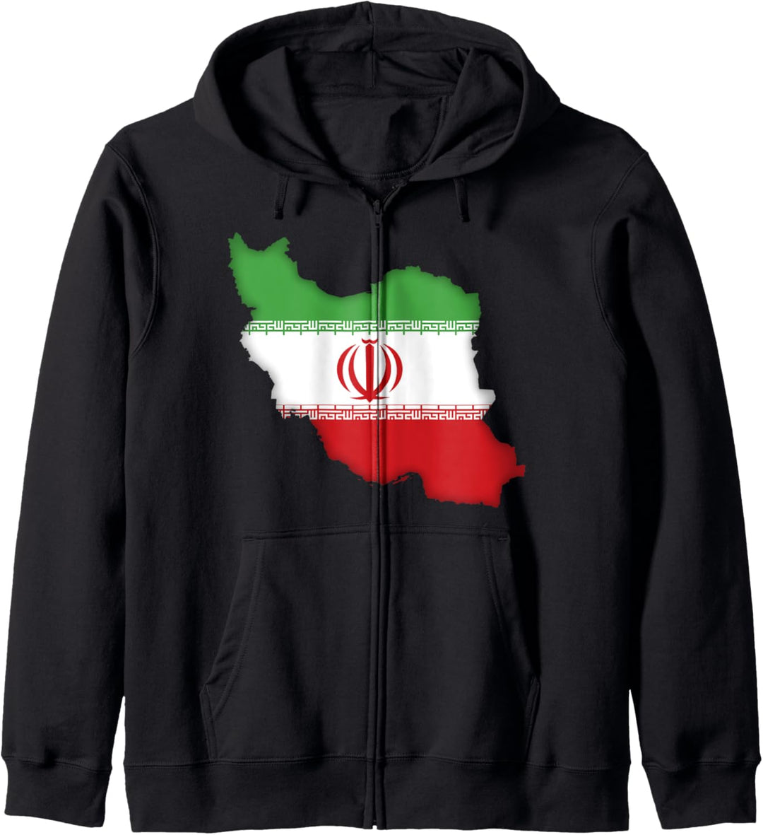 Iranische Wurzeln Flagge Iran Landkarte Persisch Stolz Kapuzenjacke