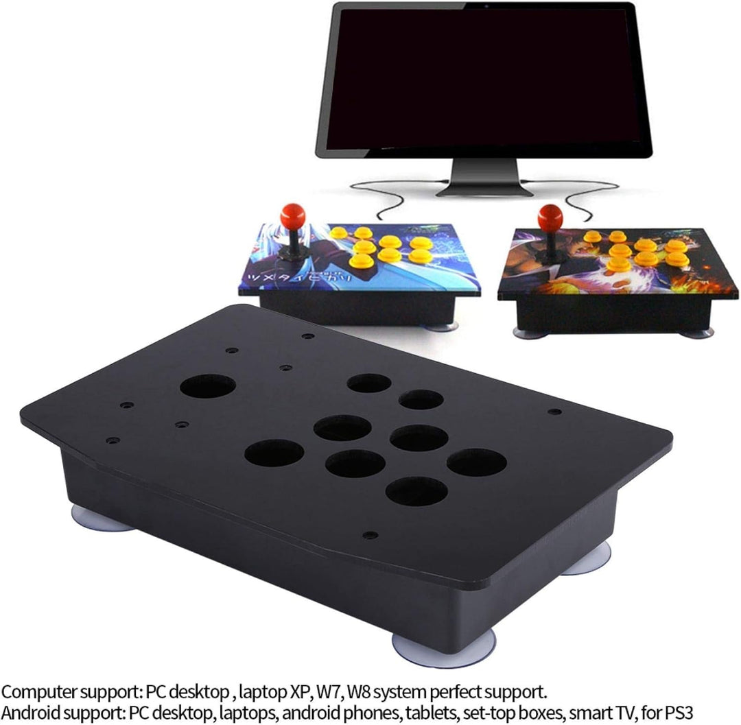 Tnfeeon Ersatz für Arcade Game Black Acryl Panel und Case DIY Set Kits