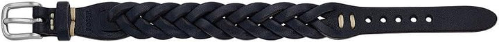 FOSSIL Armband für Männer Leather Essentials, Navy Lederarmband, Länge: 260mm, Breite: 20mm, JF04406