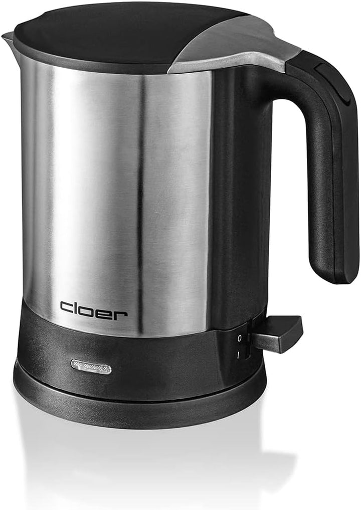 Cloer 4890 Wasserkocher, 2200 W mit verdecktem Heizelement, Trockengeh- und Überhitzungsschutz für b