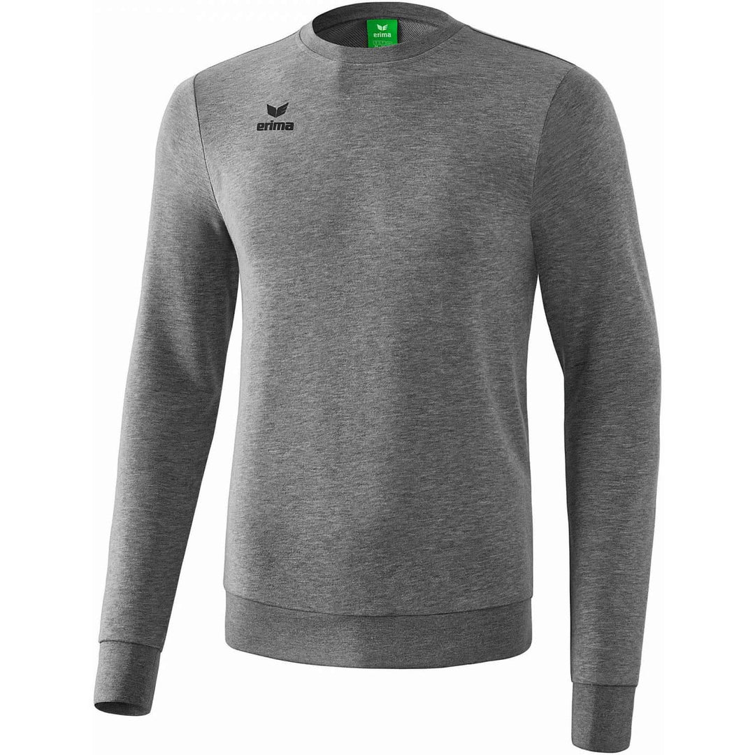 Erima Unisex Kinder Basic Sweatshirt 140 Grau Melange, 140 Grau Melange