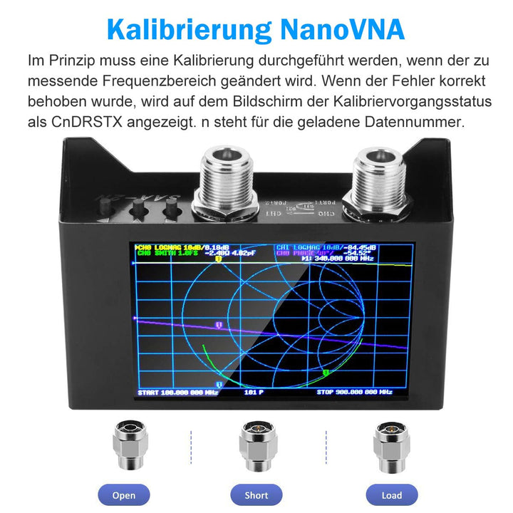 AURSINC NanoVNA Vektor-Analyzer 10 kHz-1,5 GHz HW V3.5 HF VHF UHF Antennenanalyse, S-Parametermessun