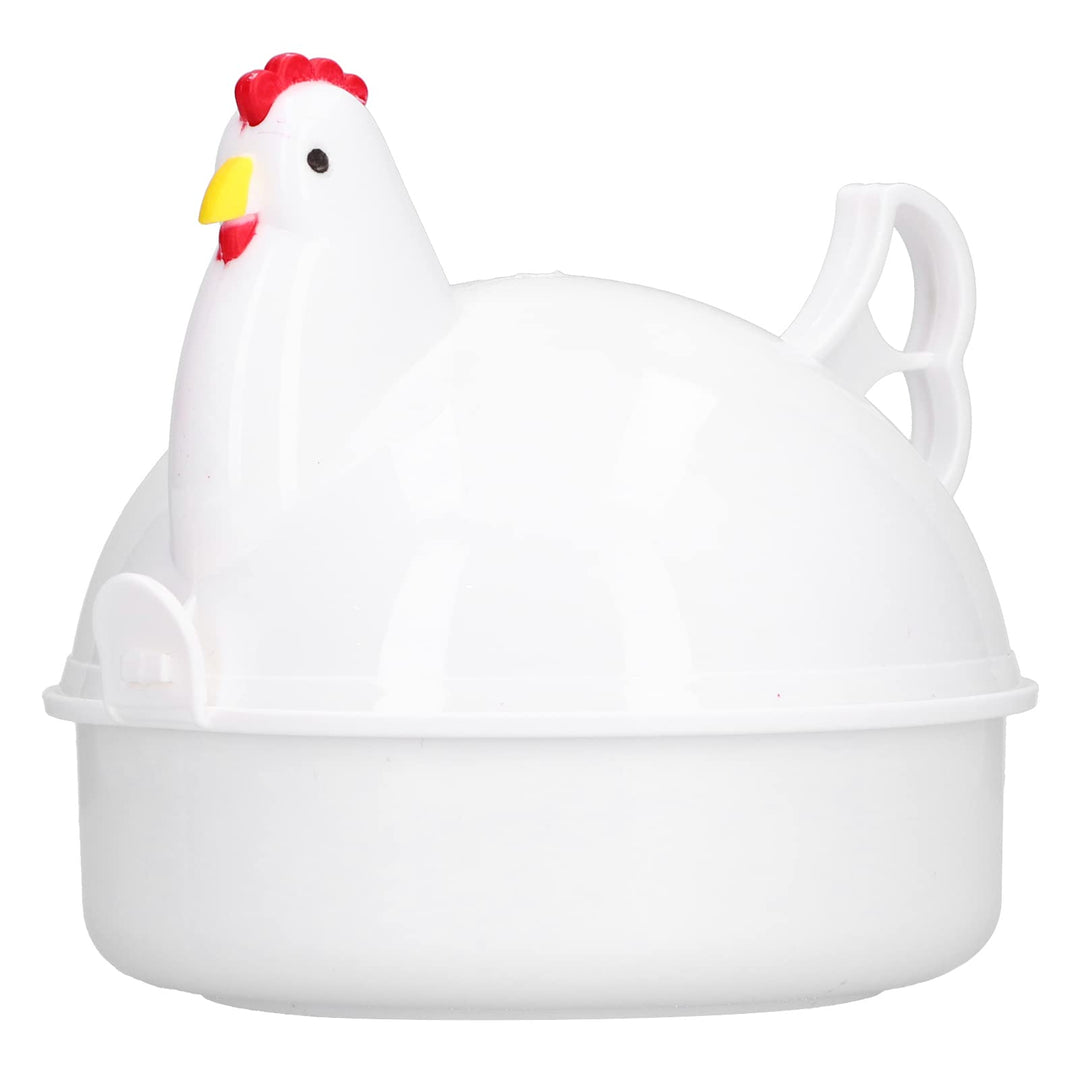 Mikrowellen Eierkocher, Eierkocher für Die Mikrowelle 4 Cup Egg Pan Hühnerform Mini Dampfkessel Eier