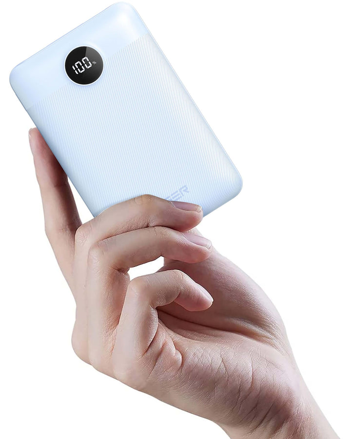 VEGER Power Bank 20000mAh klein 22.5W, Powerbank USB C Schnelles Aufladen Externe Handyakkus PD/QC3.