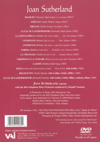 Joan Sutherland The Complete Bell Telephone Hour 1961-1968, DVD