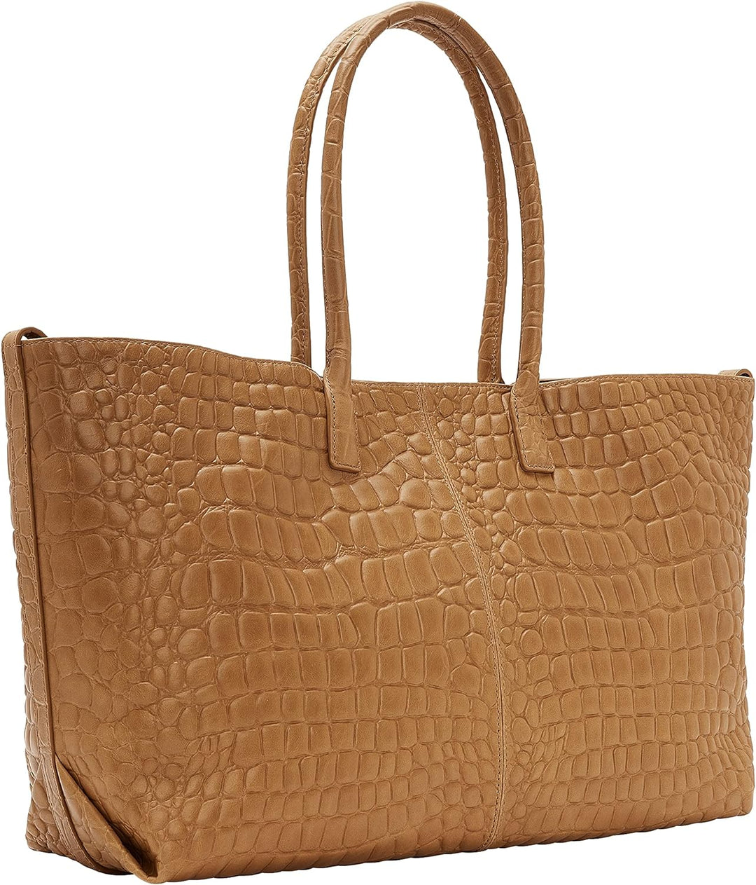 Liebeskind Damen Croco Chelsea Shopper Large Golden Amber, Golden Amber