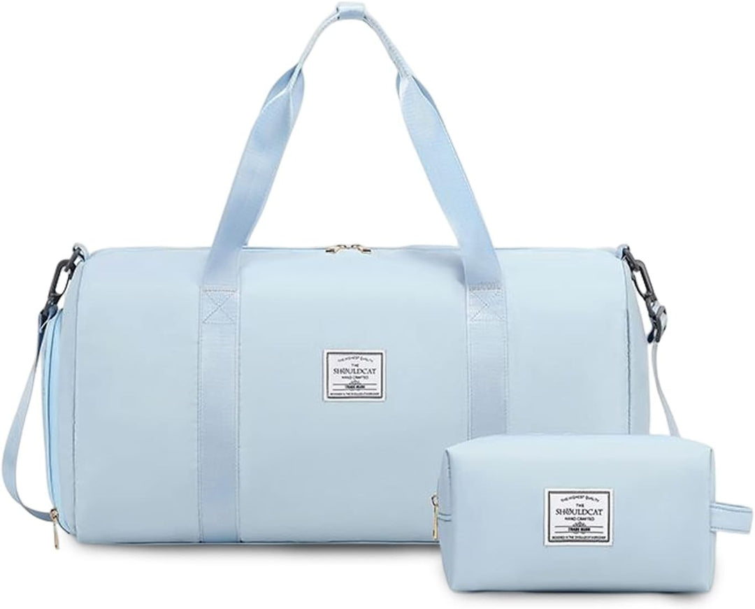 FANDARE Damen Reisetaschen Herren Klassische Sporttaschen Handgepäck mit Kosmetiktasche Weekender Um