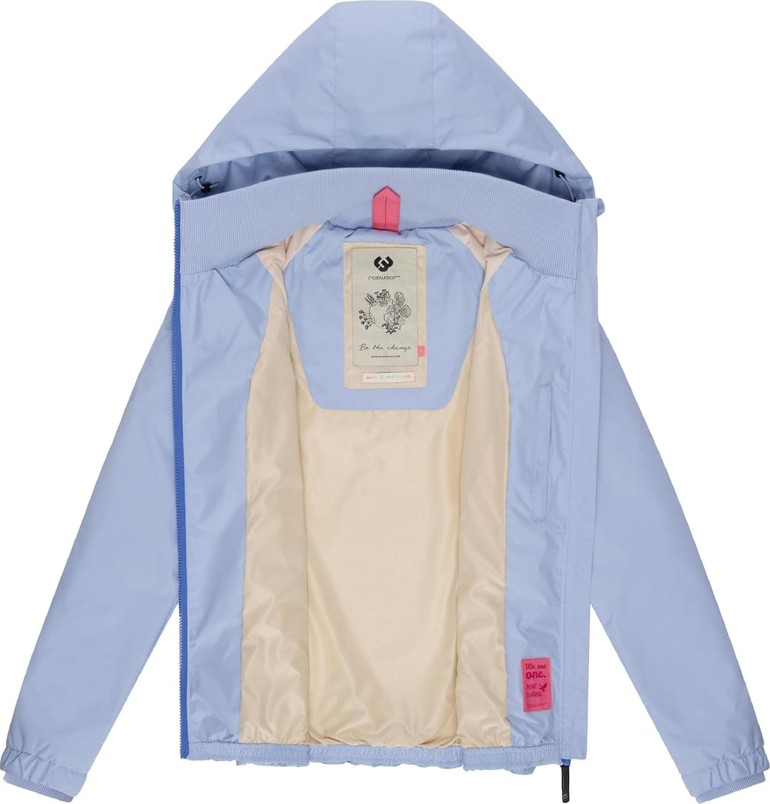 Ragwear Damen wasserdichte Übergangsjacke leichte Jacke kurz mit Kapuze Dizzie Intl XS-6XL M Cloud02