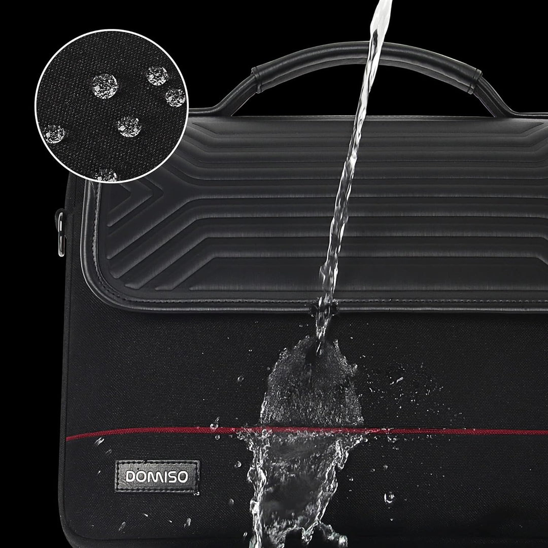 DOMISO 17 Zoll Wasserdicht Laptop Tasche Aktentasche Schultertasche Notebooktasche Business für 17-1