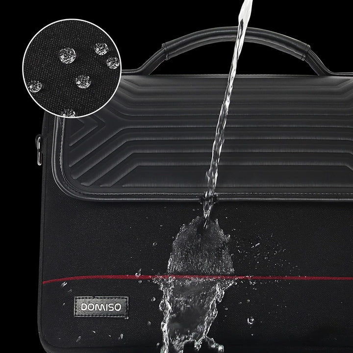DOMISO 17 Zoll Wasserdicht Laptop Tasche Aktentasche Schultertasche Notebooktasche Business für 17-1