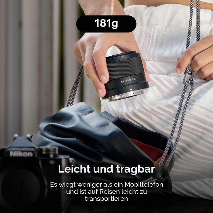 VILTROX 40mm F2.5 f/2.5 AF-Objektiv für Nikon Z-Mount, Weitwinkel-Vollformat-Autofokusobjektiv, komp