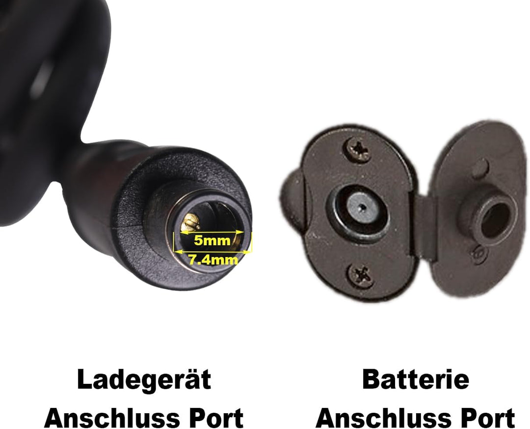 Ersatz-Ladegerät STC-8155LC für AEG 36V 4A mit Rundstecker (7,4/5 mm) für AEG SideClick Akkus