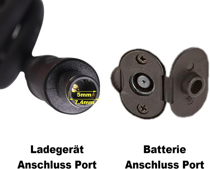Ersatz-Ladegerät STC-8155LC für AEG 36V 4A mit Rundstecker (7,4/5 mm) für AEG SideClick Akkus