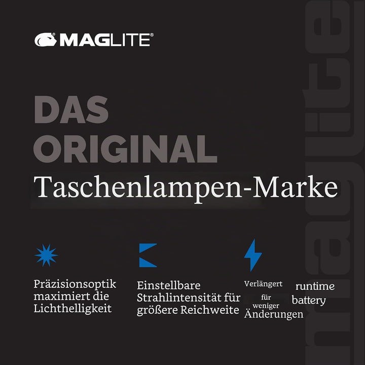 Maglite ML300L LED 3-Zellen D Display Box Schwarz, Schwarz