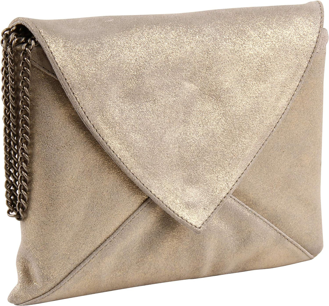 Clairefontaine 400050C Mappe Umschlag Plume (aus Lammwildleder, mit Perlmutt-Effekt, 20x14 cm) 1 Stü