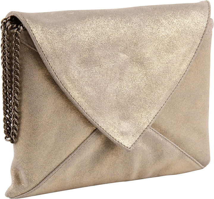 Clairefontaine 400050C Mappe Umschlag Plume (aus Lammwildleder, mit Perlmutt-Effekt, 20x14 cm) 1 Stü