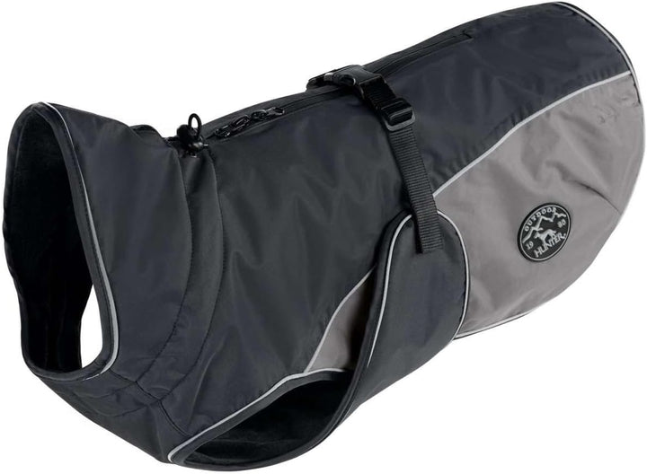 HUNTER UPPSALA COZY Hundemantel, Wintermantel, wasserabweisend, reflektierend, 35, anthrazit/grau an