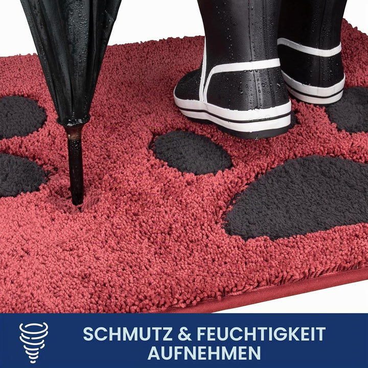 FCSDETAIL Schmutzfangmatte waschbar 84 x 150 cm, Fussmatte Innen, absorbierend Fussmatte, rutschfest