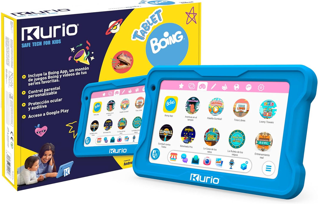 Diset Kurio Boing Tablet für Kinder, 3 Jahre, mit Kindersicherung, Tablet 17,8 cm (7 Zoll), Boing Ap