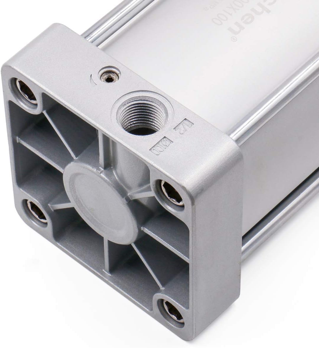 Heschen Pneumatischer Standard-Luftdruckzylinder, SC 100-100, PT1/2 Anschluss, 100mm Bohrung, 100mm