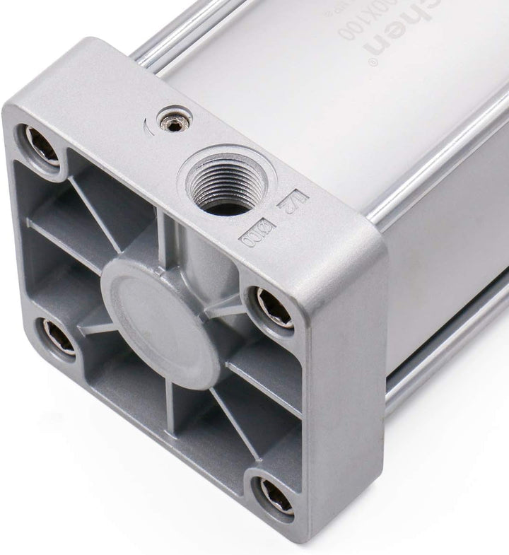 Heschen Pneumatischer Standard-Luftdruckzylinder, SC 100-100, PT1/2 Anschluss, 100mm Bohrung, 100mm