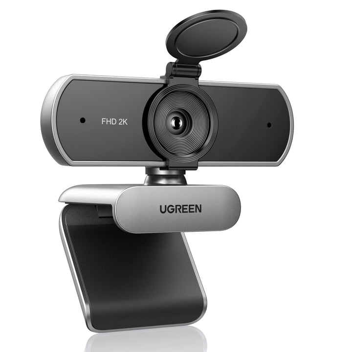 UGREEN Webcam 2K, USB A Webcam mit Mikrofo, Kamera PC, Fixfokus, 80°Sichtfeld, Kamera mit Privacy Co