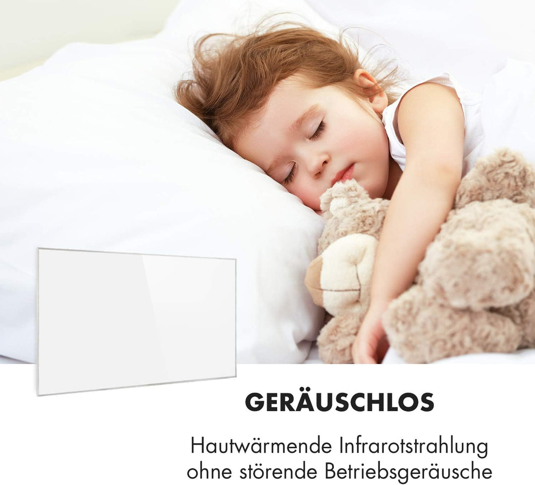 Klarstein Infrarotheizung mit Thermostat, 450W Elektroheizung, Infrarotheizung zur Wandmontage, IR m