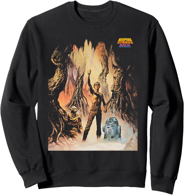 Star Wars The Empire Strikes Back Yoda Luke R2-D2 Sweatshirt
