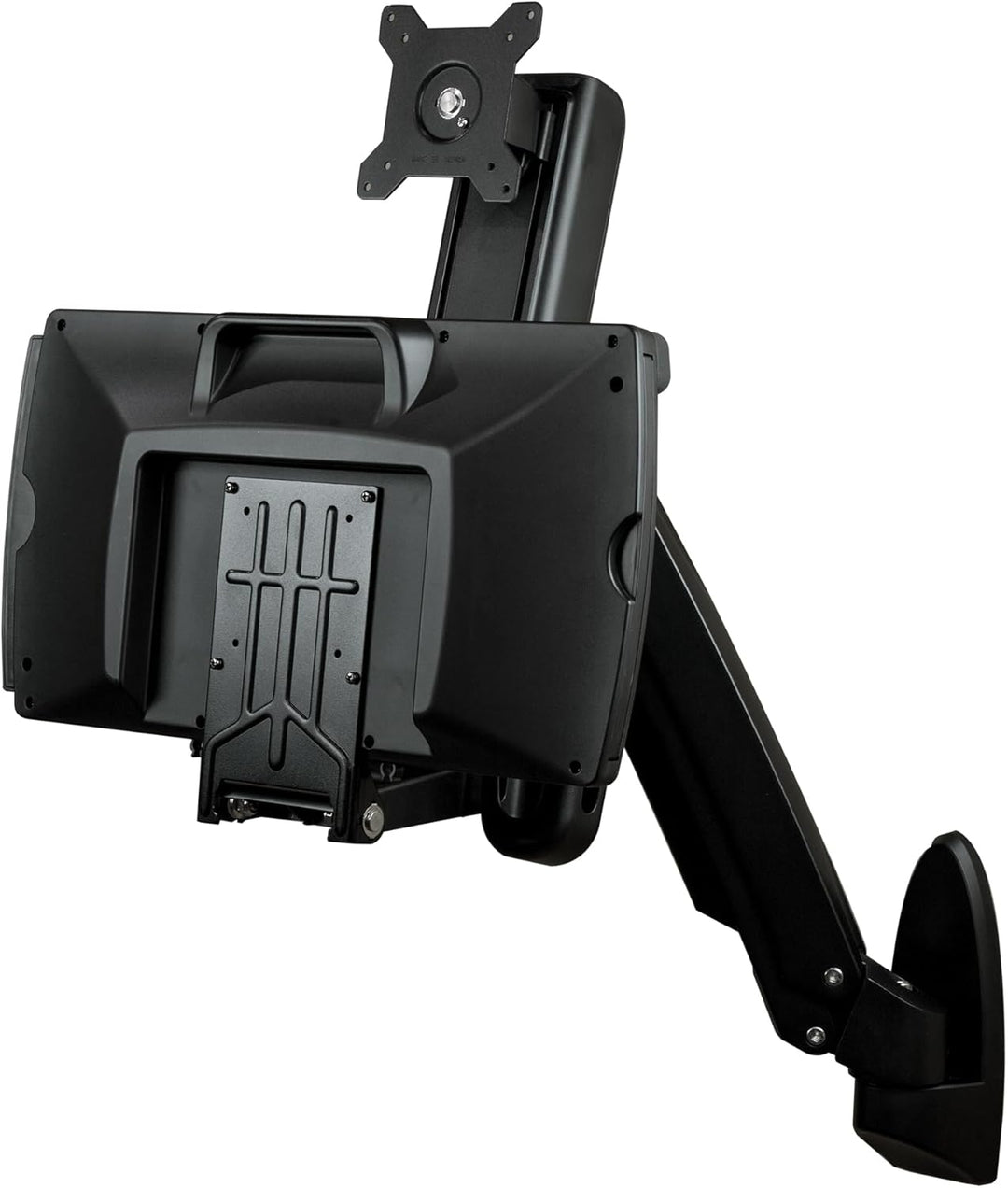 StarTech.com Wandmontage Sitz-/ Steh Workstation - 1 Monitor bis zu 24" - VESA - Höhenverstellbarer
