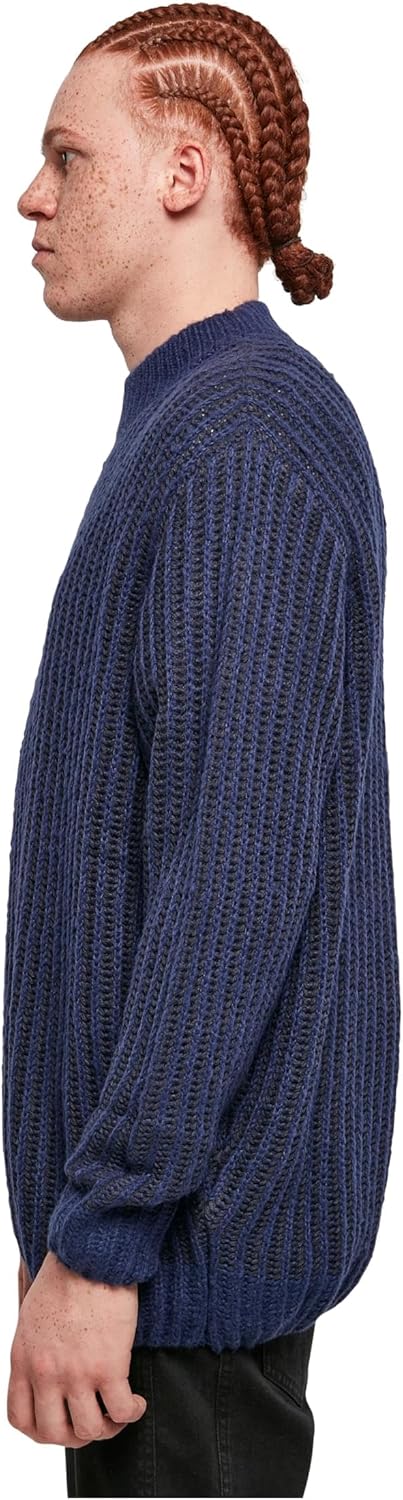 Urban Classics Herren Sweatshirt, S Darkblue/Midnightnavy