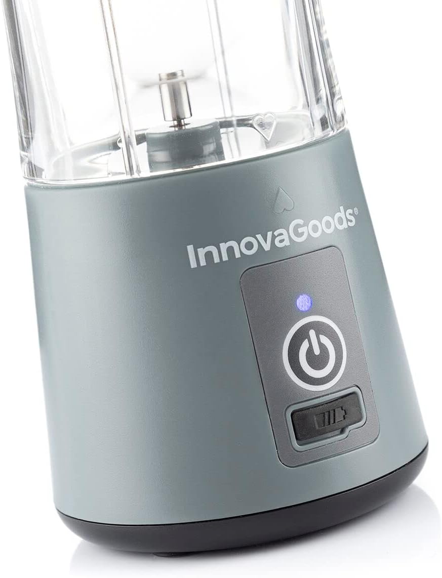 InnovaGoods® Tragbarer Standmixer, Mixer mit 380 ml Fassungsvermögen und 17000 U/min, ideal für Smoo