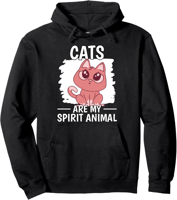 Cats Are My Spirit Animal Seelentier Geisttier Katze Pullover Hoodie