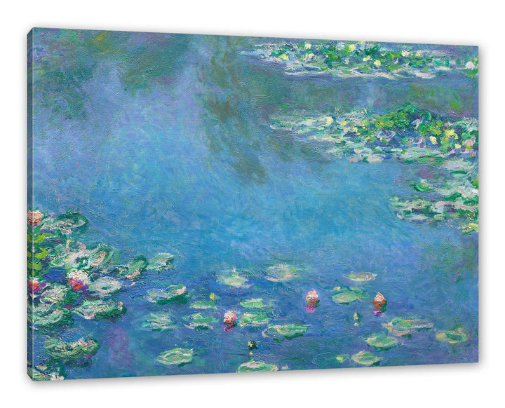 Claude Monet - Seerosen IV als Leinwandbild / Grösse: 120x80 cm / Wandbild / Kunstdruck / fertig bes