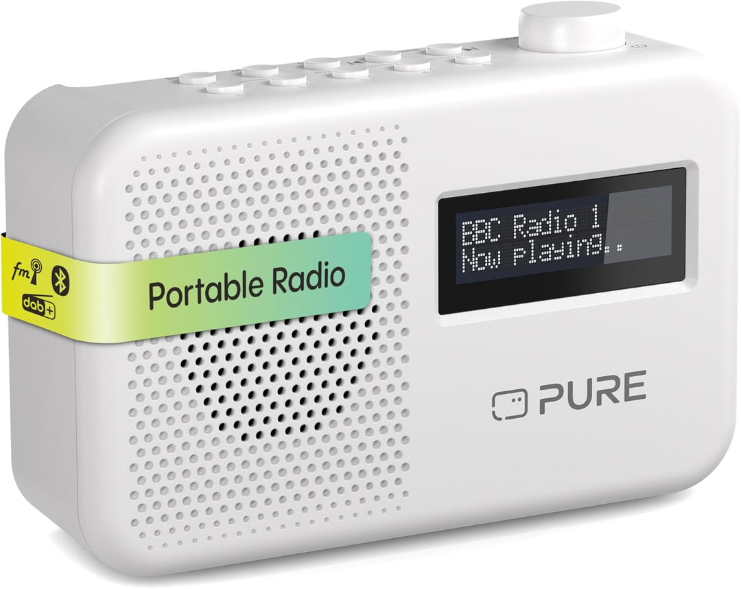 Pure Elan One2 tragbares DAB+/FM Radio mit Bluetooth 5.1 (LCD-Display, 10 Speichertasten, Batteriebe