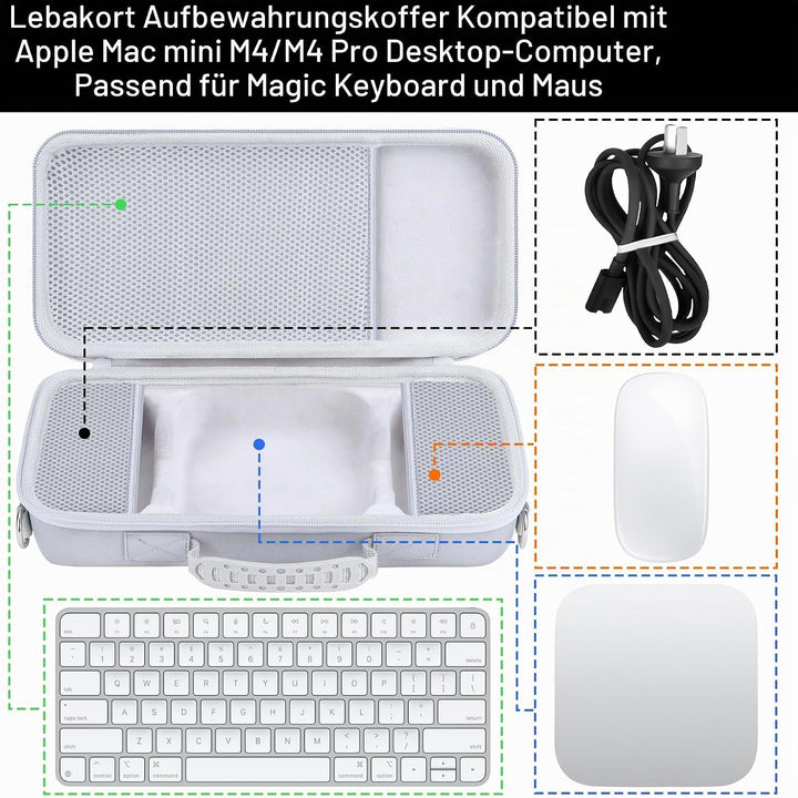 Hart Schutz Hülle Etui Tasche für Apple Mac mini M4 Desktop-Computer