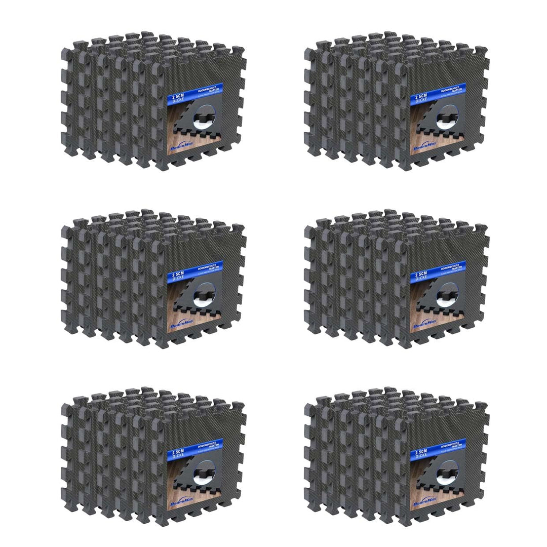 Eva Puzzlematte 2,5cm extra dick – 150% mehr Schutz – Fitnessmatte Bodenschutzmatte rutschfest – 32x