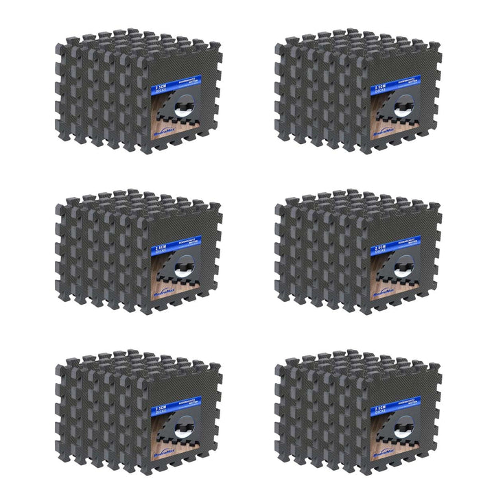 Eva Puzzlematte 2,5cm extra dick – 150% mehr Schutz – Fitnessmatte Bodenschutzmatte rutschfest – 32x